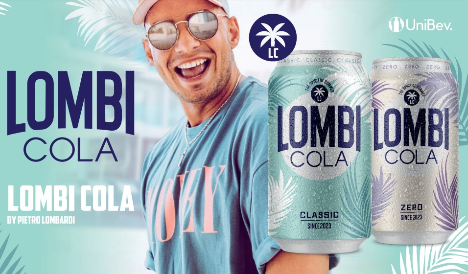 Lombi Cola -  Sänger Pietro Lombardi 18er Mix Set - 9x Lombi Cola + 9x Lombi Cola ZERO je 0,33L mit Lombi Postkarte inkl. Pfand EINWEG