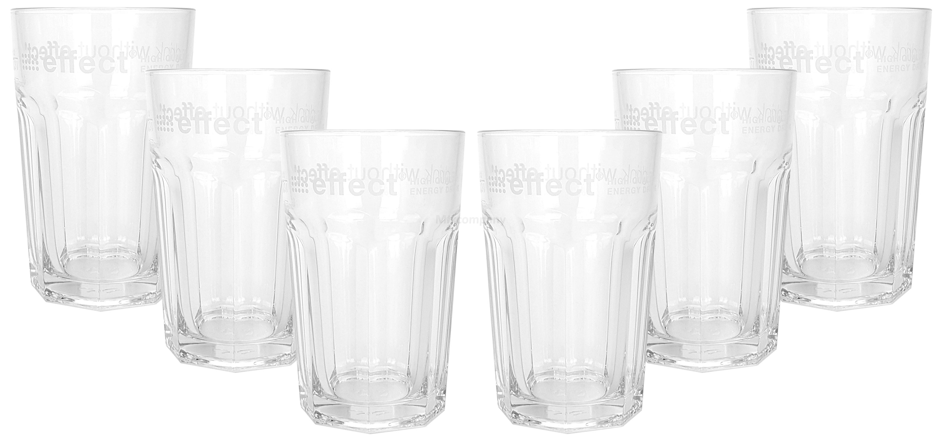 Effect Longdrinkglas Longdrink Glas Gläser Set - 6x Longdrinkgläser 0,3l geeicht