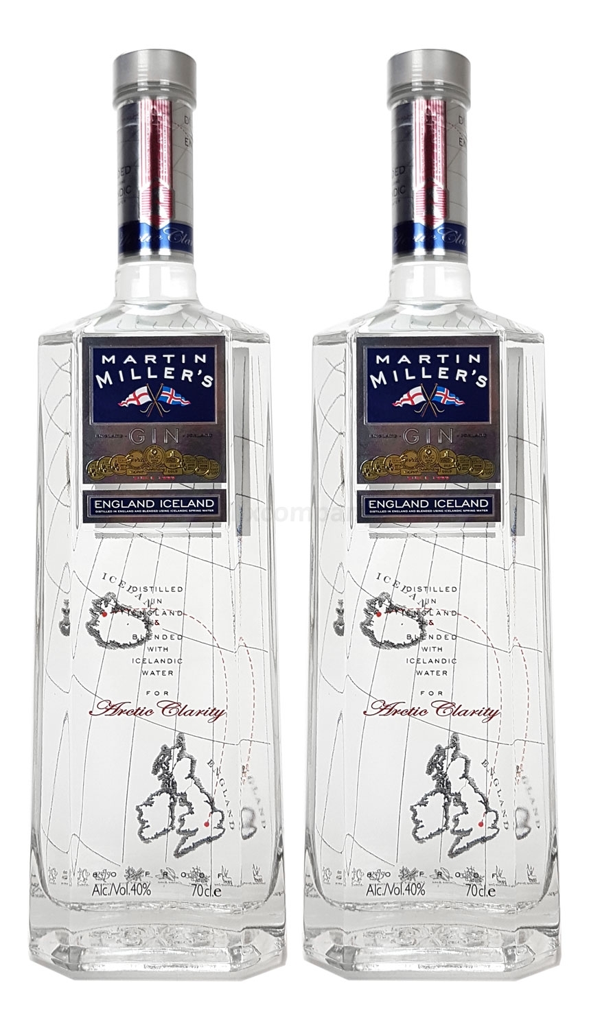 Martin Miller-s England Iceland Gin Set - 2x 0,7l = 1,4l (40% Vol) -[Enthält Sulfite]