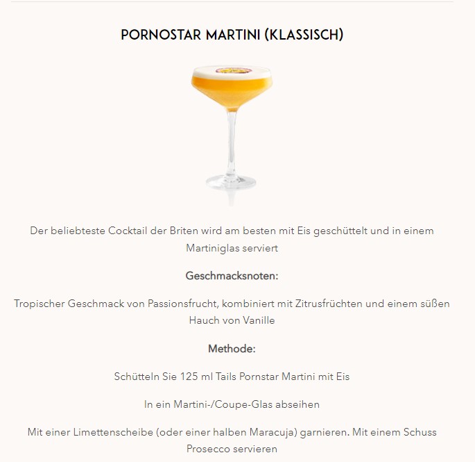 Tails Cocktails 4er tasting Set  Passion Fruit Martini + Espresso Martini + Berry Mojito + Classic Mojito je 1L (14,90% Vol) - [Enthält Sulfite]