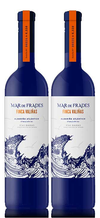 Mar de Frades 2er Set Finca Valinas 0,75L (12,5% Vol)2x Weißwein Rebsorten: 100% Albariño  Jahrgang variierend- [Enthält Sulfite]
