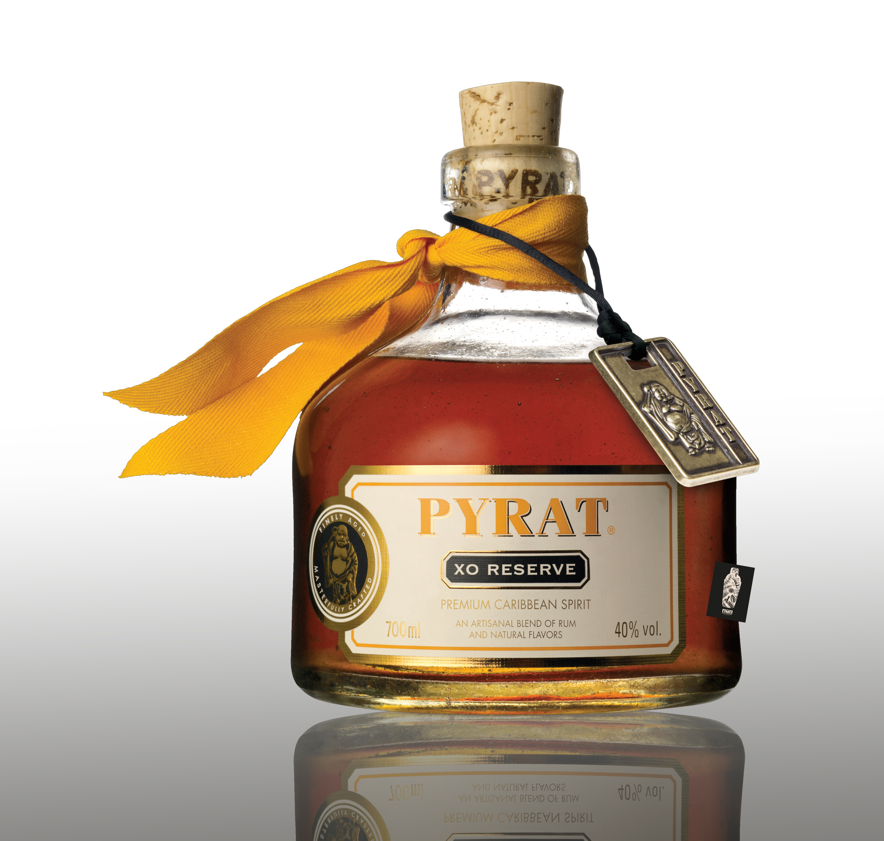 Pyrat XO RESERVE 0,7 (40% vol.) Premium Caribbean Spirit inkl. Mixcompany Postkarte- [Enthält Sulfite]