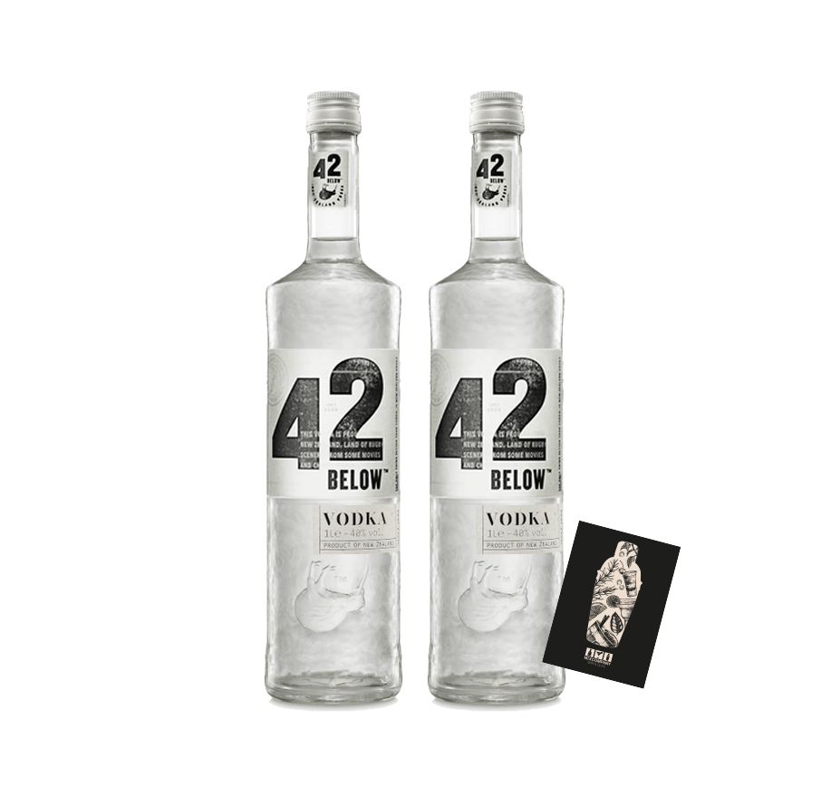 42 Below 2er Set neuseeländischer Vodka 2x 1L 40% VOL- [Enthält Sulfite]