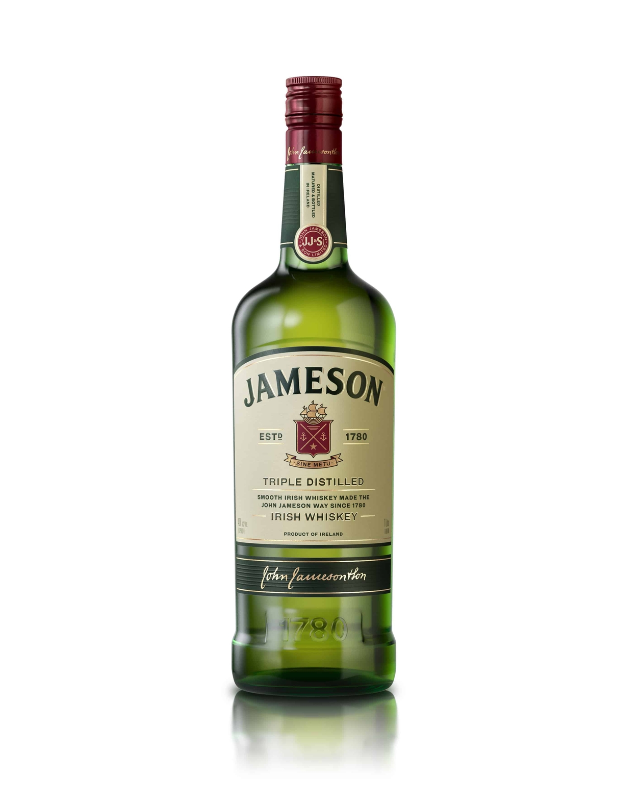 Jameson Irish Whiskey 1L (40% Voll)- Plus 6er Jameson Shotgläser 