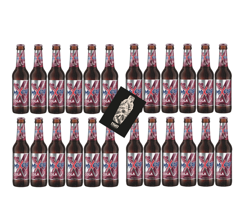 Mixery Cola 24er Set Mixery Bier plus Cola 24x0,33L (3,1% Vol) inkl. Pfand MEHRWEG- [Enthält Sulfite]