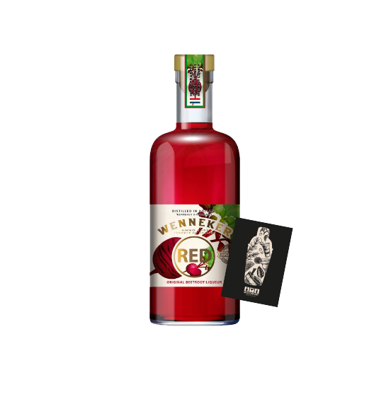Wenneker RED Beetroot Liqueur 0,7 L (20% vol.) Gemüse Likör Rote Beete original beetroot liqueur distilled in Holland - [Enthält Sulfite]