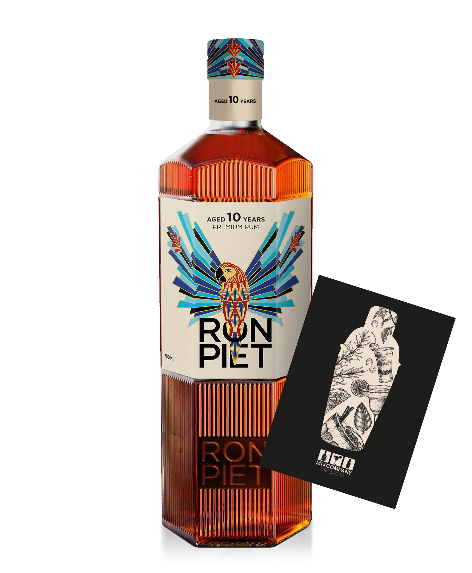 Ron Piet Premium Rum aged 10 years // 0,7L (40% Vol.)- [Enthält Sulfite]