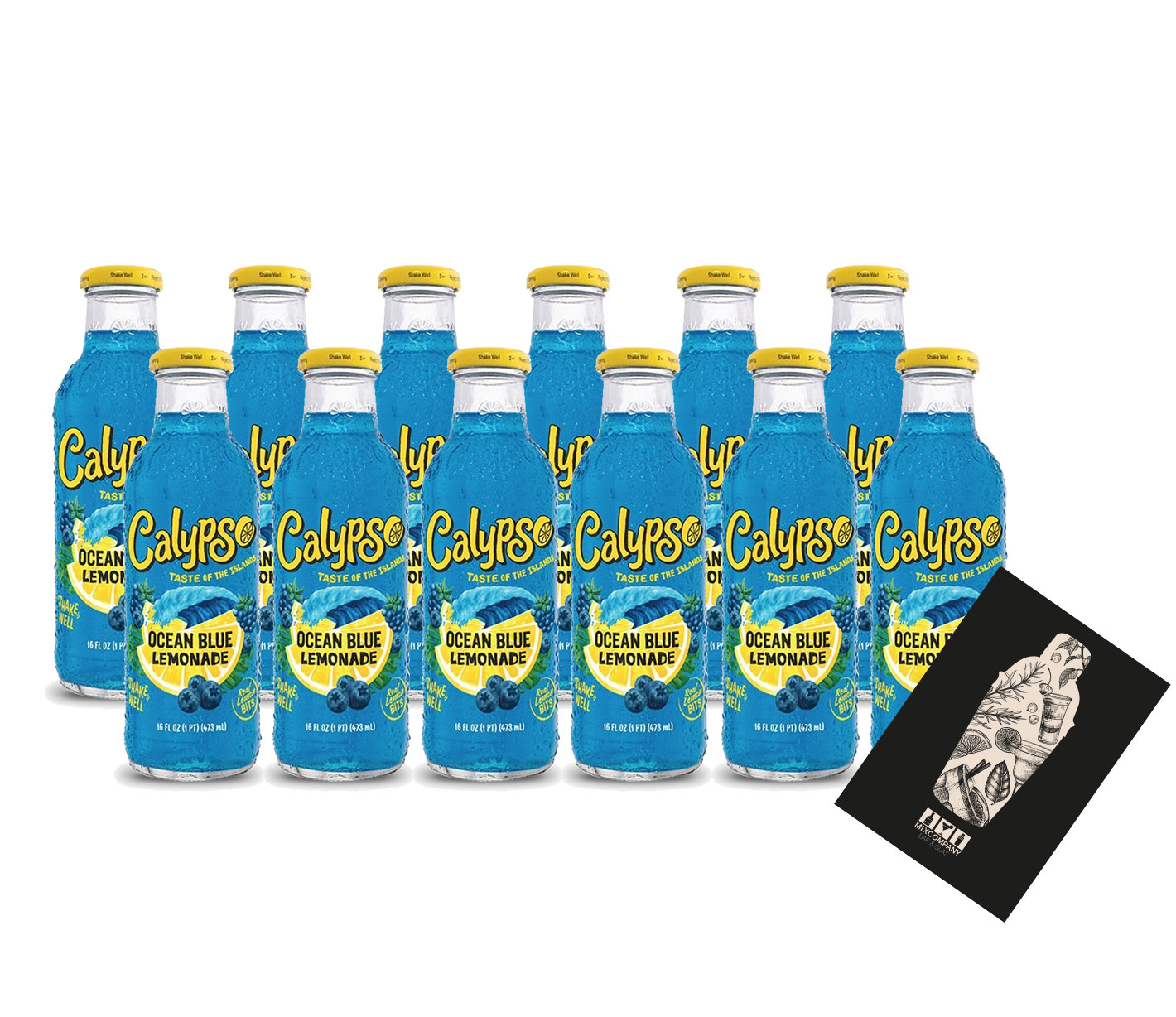 Calypso Ocean Blue Lemonade 12x 473ml inkl. Pfand Einweg Blaubeere Brombeere blaue Himbeere Limonade
