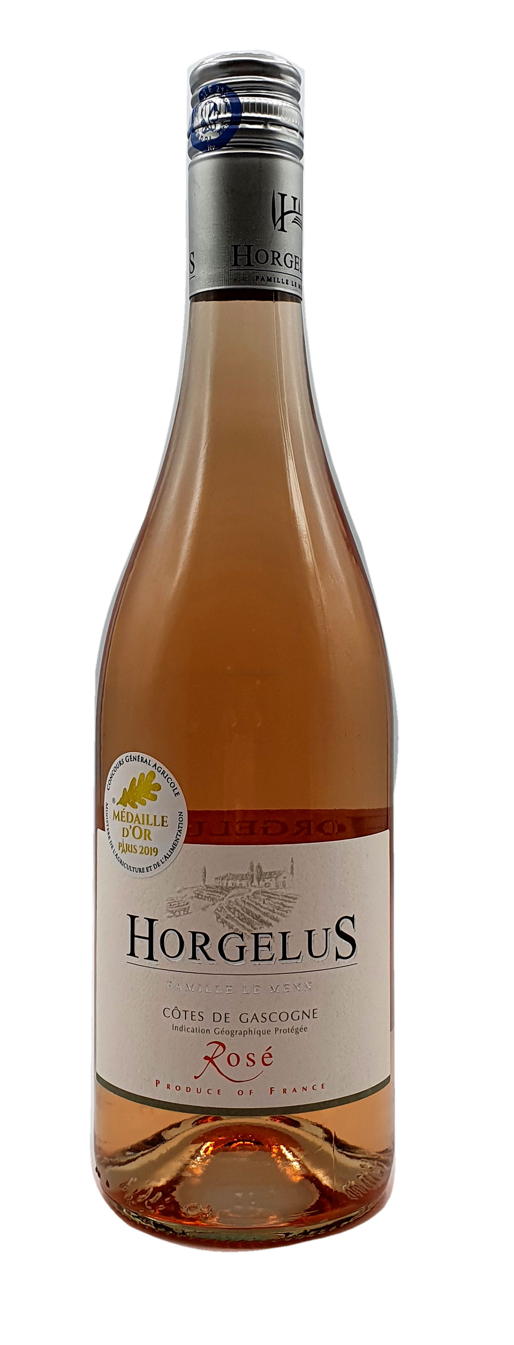 Rose Wein - Horgelus Côtes de Gascogne Rosé 750ml (11,5% Vol)- [Enthält Sulfite]