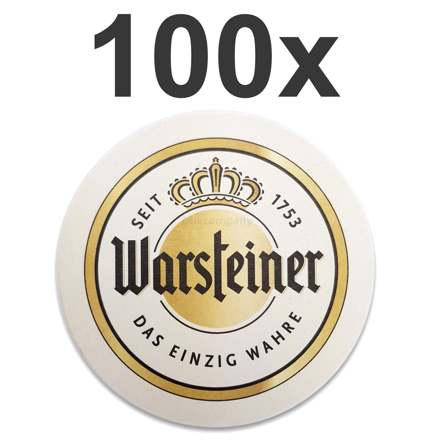 Warsteiner Bierdeckel Untersetzer Bierfilz - 100er Packung