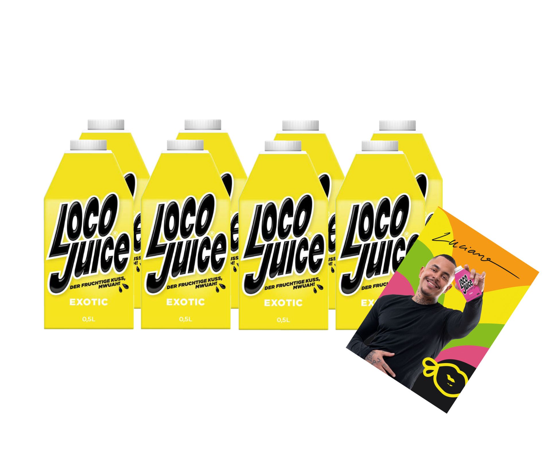 Loco Juice MHD WARE 8er Set Exotic 8x 0,5L von Luciano Mindesthaltbarkeit überschritten 