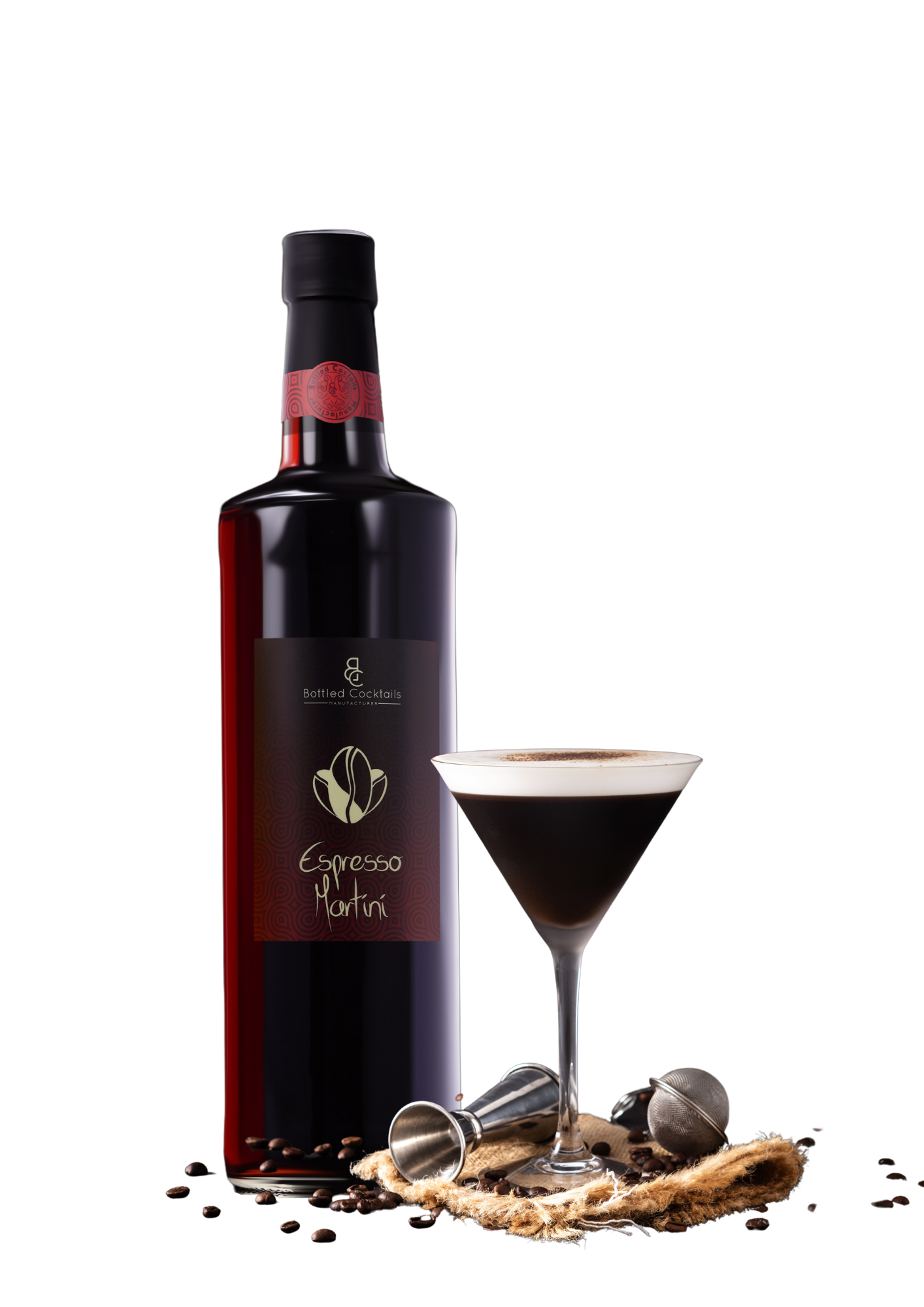 Bottled Cocktails 1x Espresso Martini 1L (20% Vol) 1 Flasche = 10 Cocktails - [Enthält Sulfite]