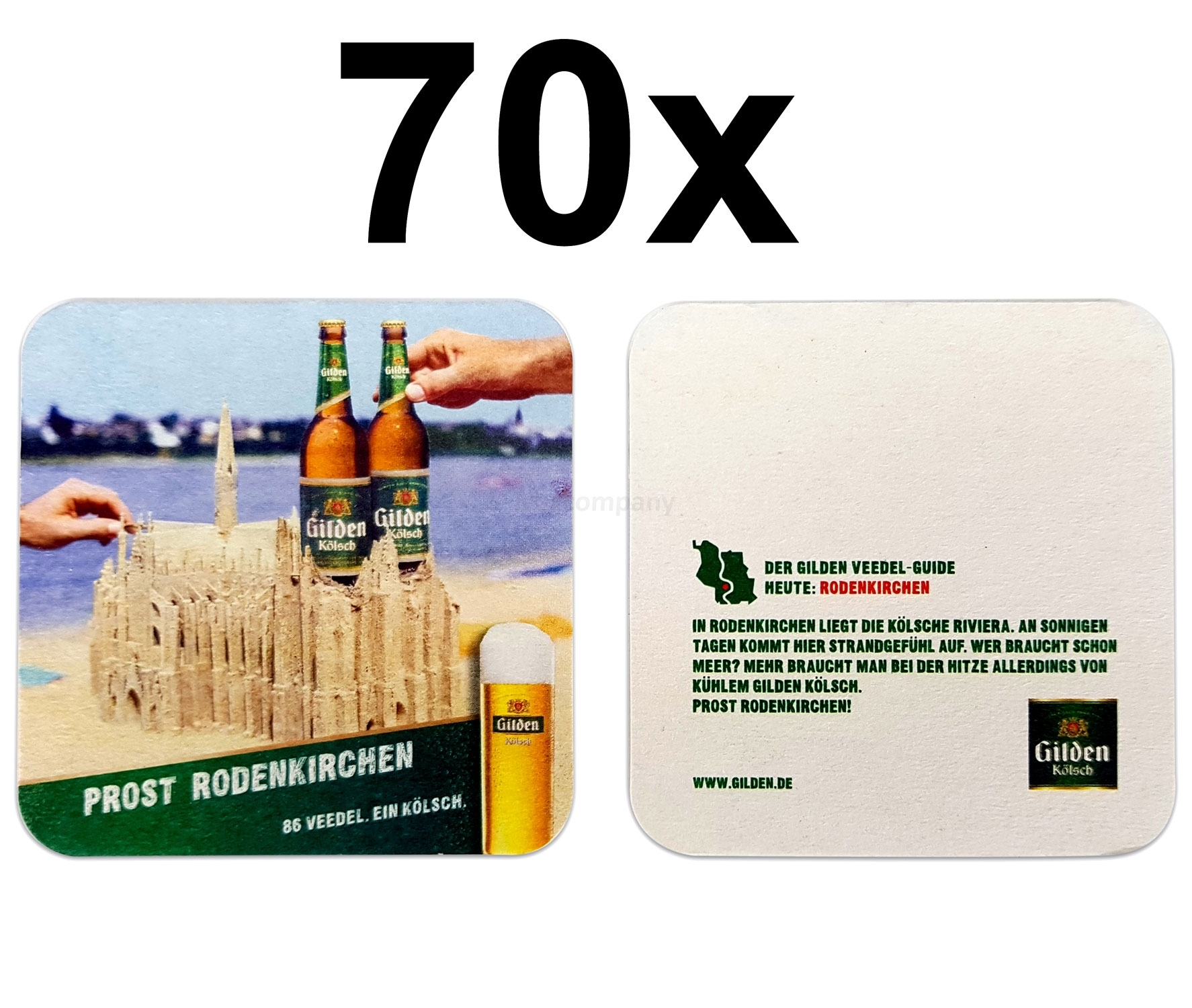 Gilden Kölsch Bierdeckel Untersetzer Bierfilz 70er Packung