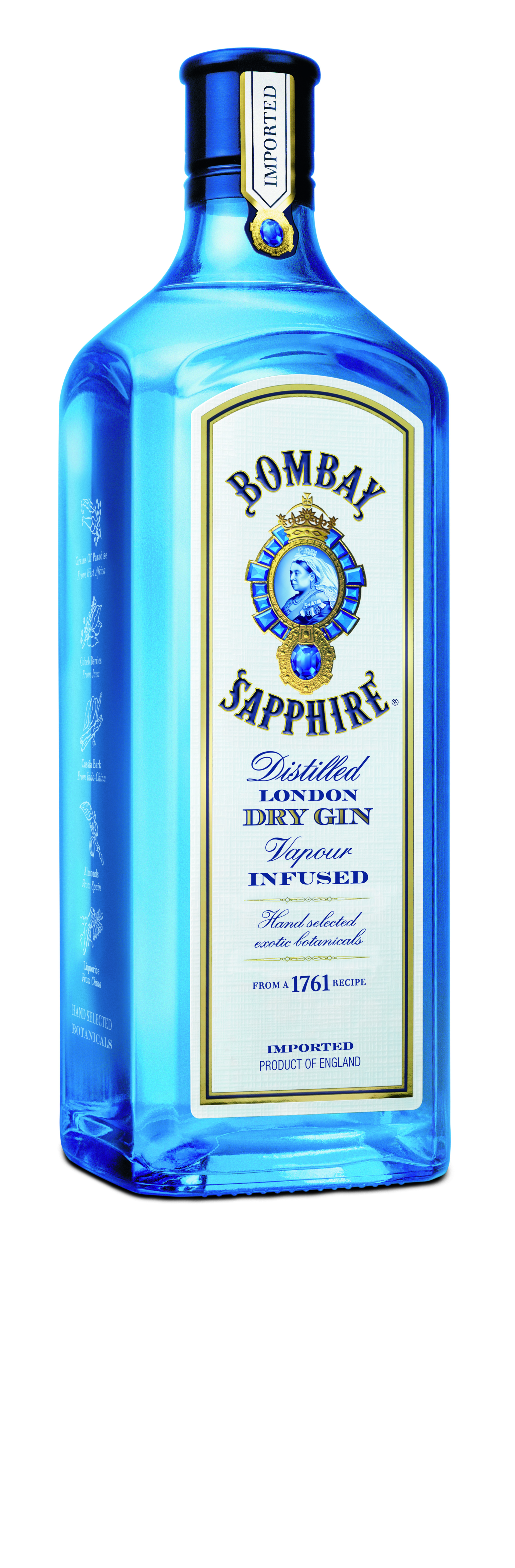 Bombay Sapphire London Dry Gin Magnum 1,75L (40% Vol) 1750ml Flasche- [Enthält Sulfite]