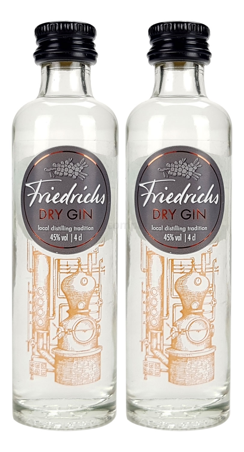 Friedrichs Dry Gin Mini (45% Vol) Set - 2x 4cl -[Enthält Sulfite]