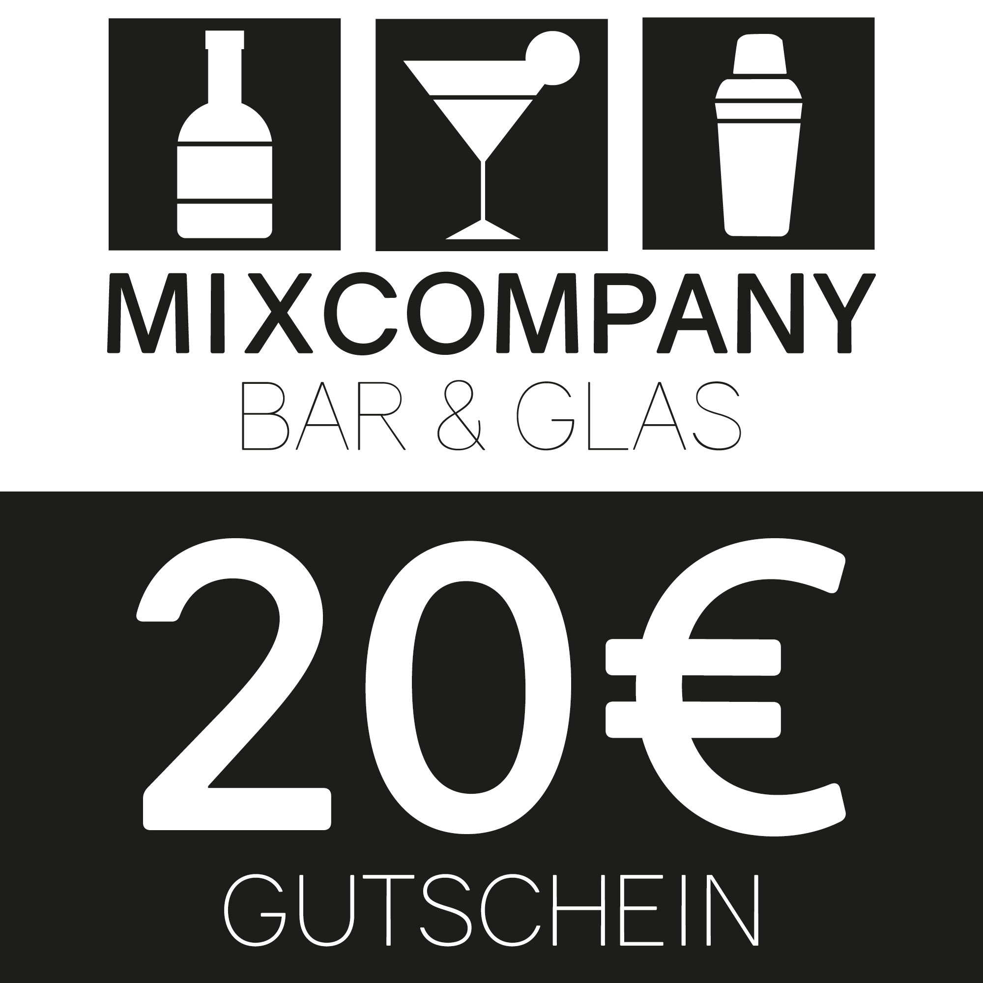 Mixcompany Geschenkgutschein Gutschein 20-