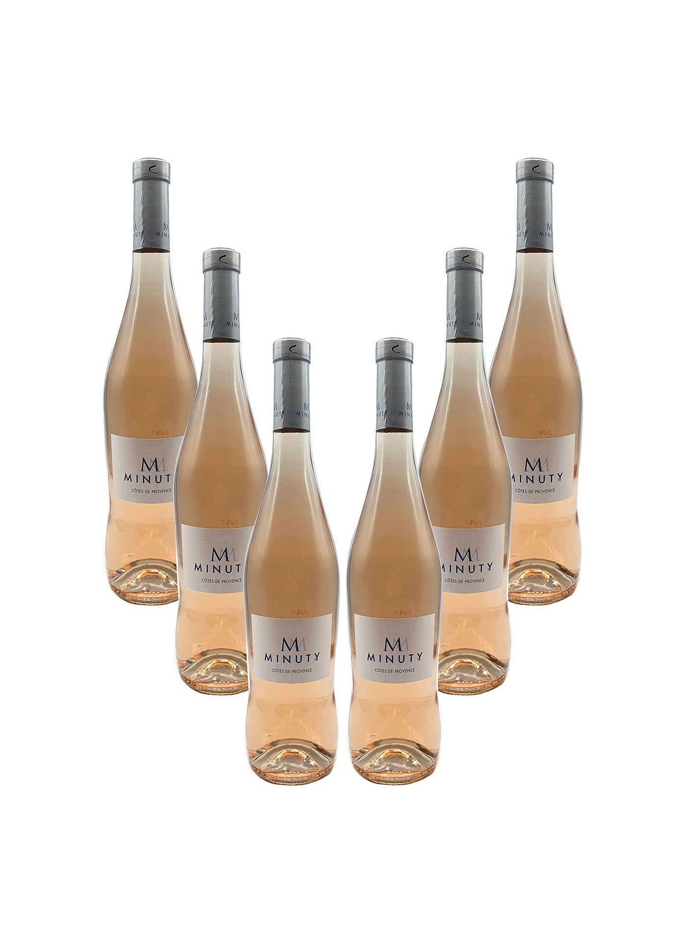 Rose Wein Set - 6x M Minuty Côtes de Provence Rosé 750ml (13% Vol)- [Enthält Sulfite]