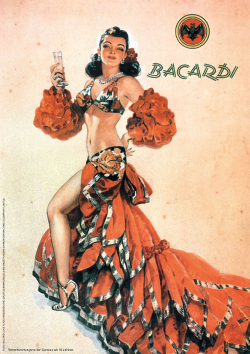 Bacardi Geschenkset - Bacardi Carta Negra Rum 0,7l 700ml (40% Vol) + 4x Coca Cola 0,2L Inkl. Pfand MEHRWEG- [Enthält Sulfite]