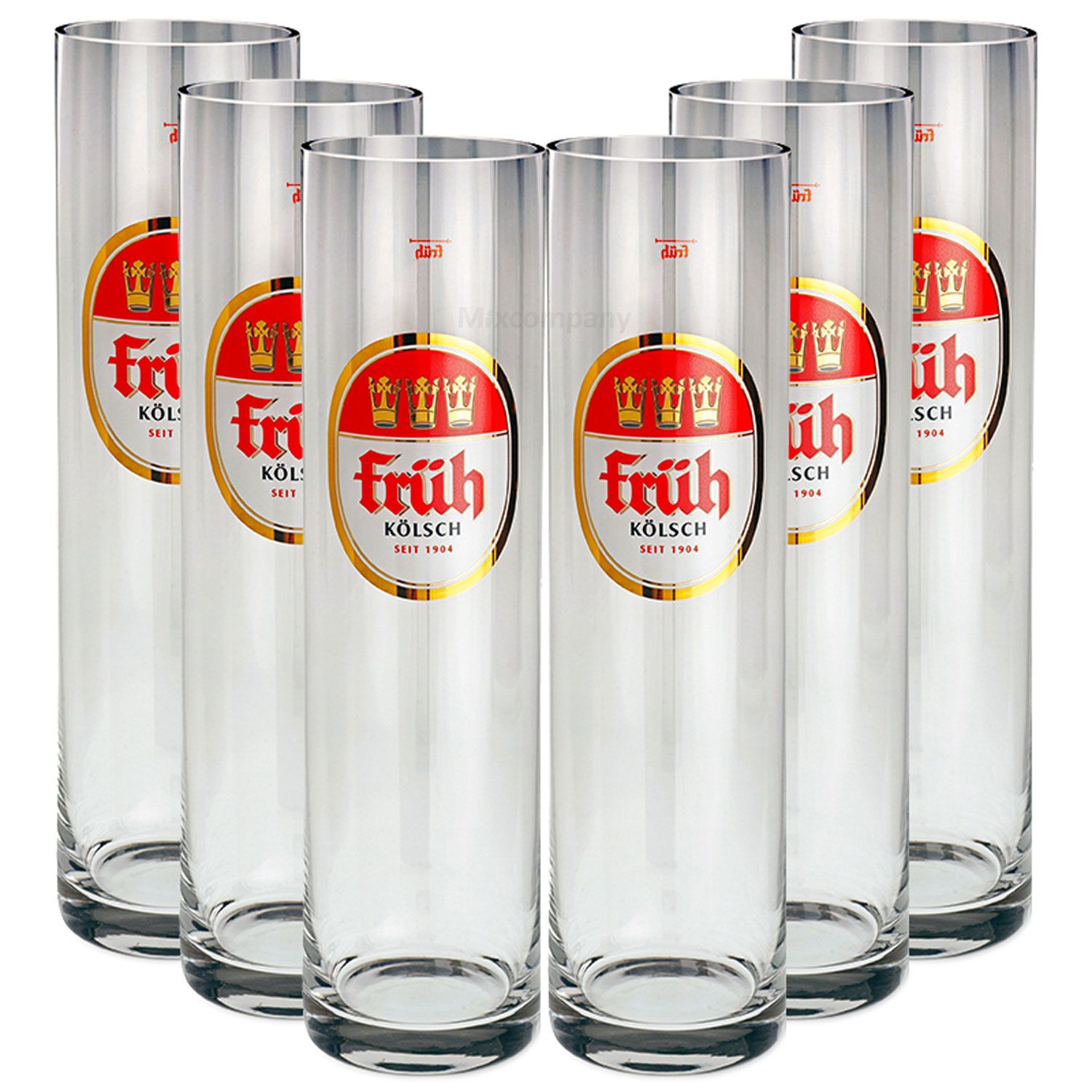 Früh Kölsch Gläser-Set - 6x Früh Kölsch Gläser Biergläser 0,3L