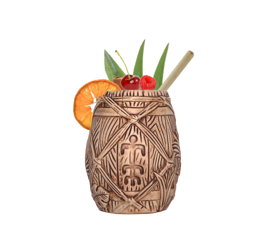 Plantation Rum Tiki Mug - Tiki Becher Tonbecher für Rumtrinker Cocktailglas tropisches Design