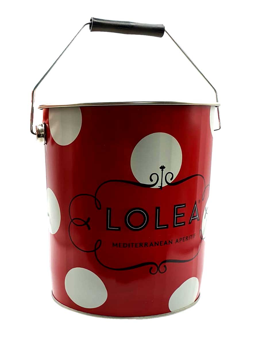 Lolea Sangria No1 Kühler Flaschenkühler mit Henkel Eiskühler mit Griff Getränkekühler in Rot