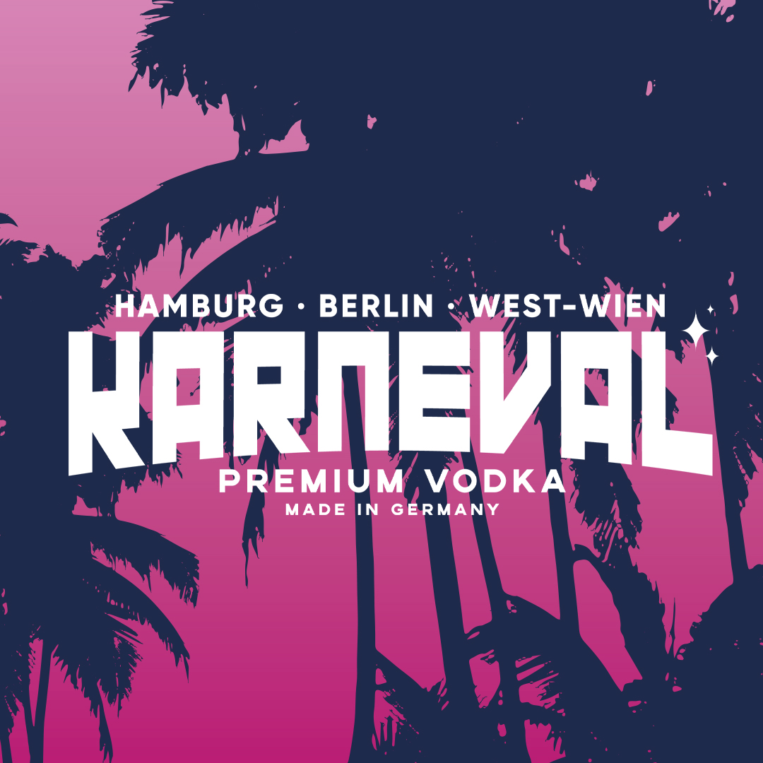 Karneval Vodka 2er Set je 0,5L (40% Vol) Premium Vodka von Raf Camora und Bonez Mc - [Enthält Sulfite]
