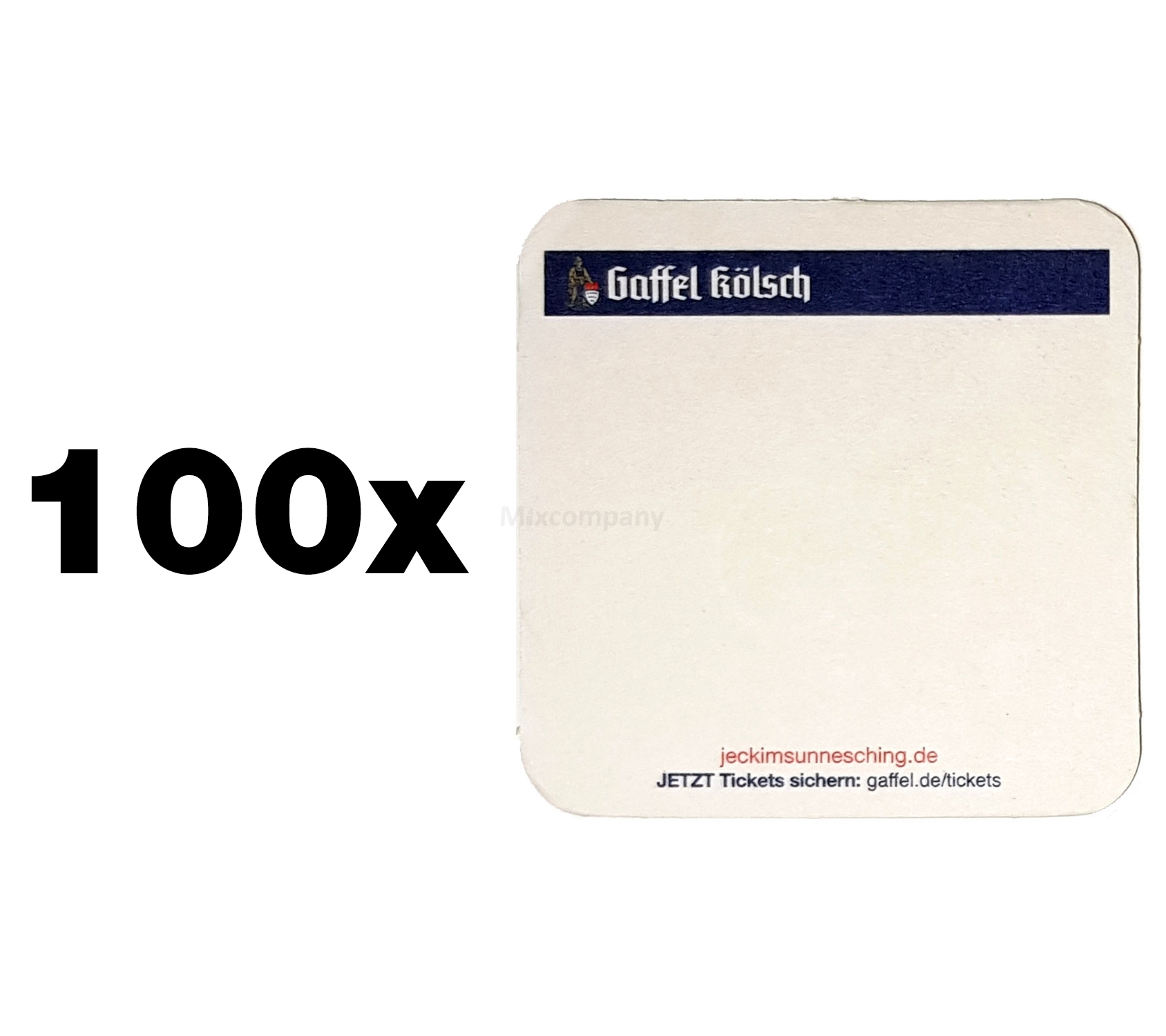 Gaffel Kölsch Bierdeckel / Untersetzer - 100 Stück Verschiedene Muster